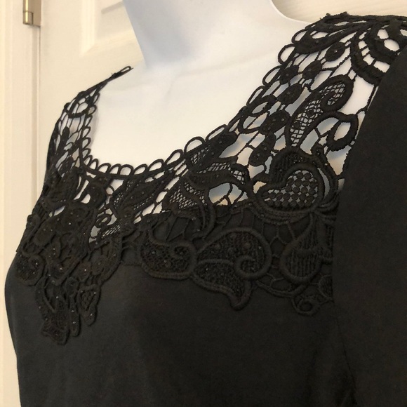 Venus Lace Top Tee with Sparkle - Picture 2 of 5